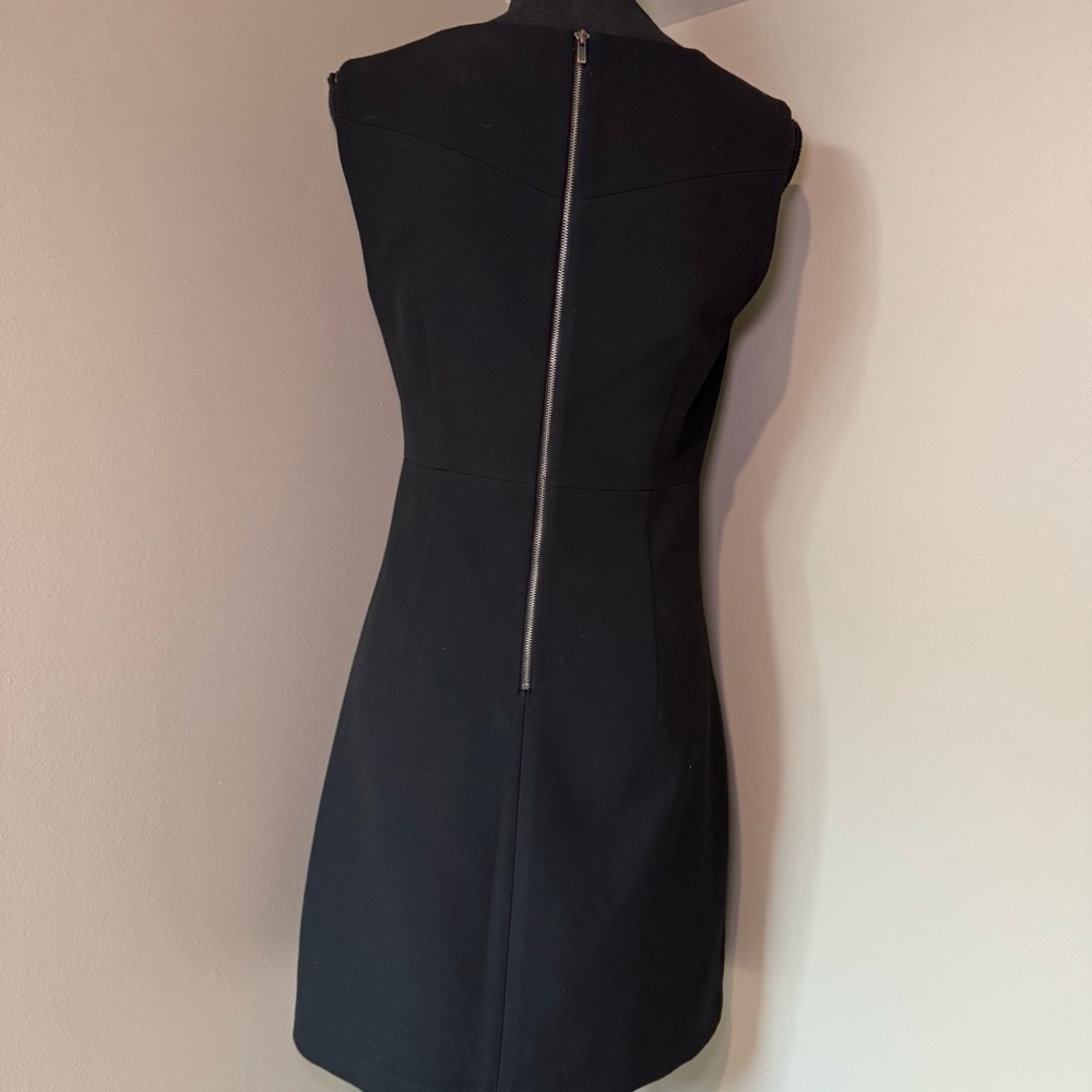 Women’s Diane Von Furstenberg Carrie Classic Black Mini Dress Quiet Luxury - Picture 3 of 7